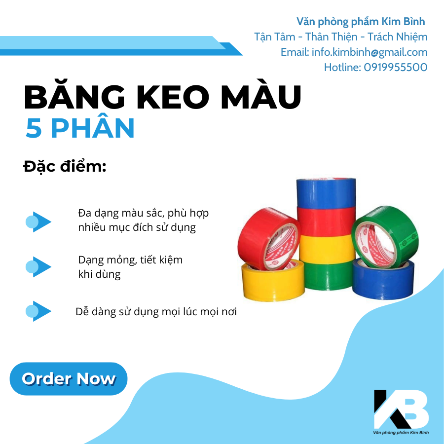 Băng keo màu 5P